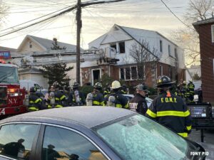 FDNY firefighers at Queens fire