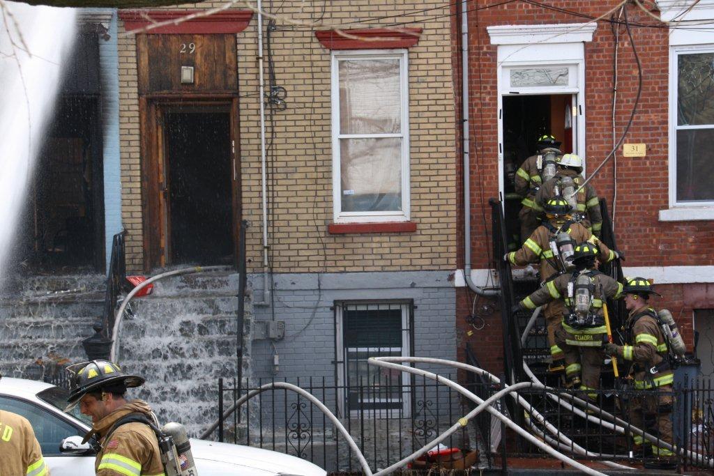 Four-Alarm Fire Strikes NJ Row Homes