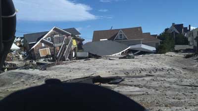 (4) In Brick Township, these structures suffered heavy damage from the storm surge.