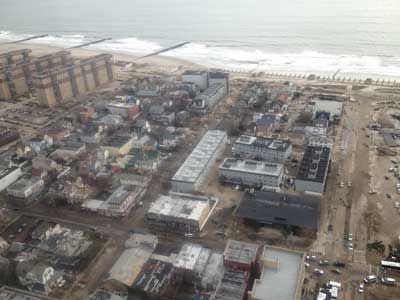 (6) An aerial view of Rockaway Beach during IST recon.