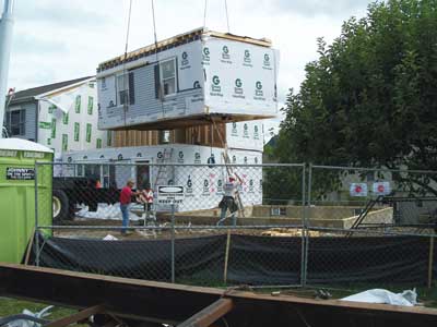 (12) A second-floor module is added to complete the living area. (Photo by author.)