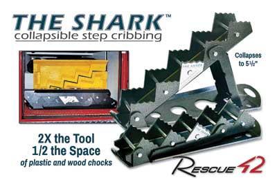 42's THE SHARK™ COLLAPSIBLE STEP CHOCK