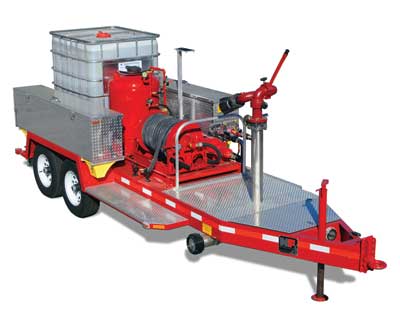 National Foam's DUAL AGENT SUPPRESSION AND EXTINGUISHING TRAILER