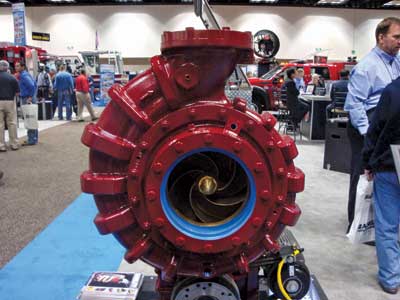 (24) Single-stage fire pumps are predominantly specified because of their lower cost and easier operation. (Photo by author.)