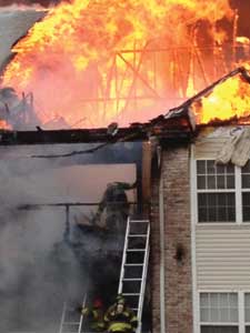 Ladders are being thrown to rescue Captain O'Borny