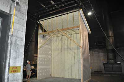 (5, 6)A wall assembly set up for testing within the UL laboratory UL Firefighter Safety Research Institute