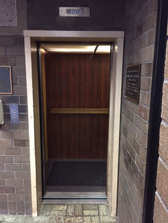 (2) The safest way to remove the passenger from an elevator is at floor level through the normal entranceway.