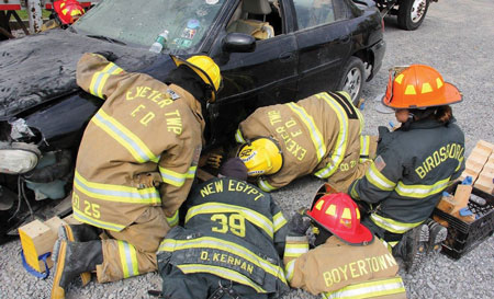 (8)</b> Having junior firefighters train as close as possible to the boundaries set by the state or company is key in keeping their interest.