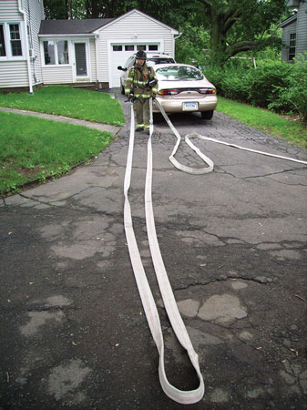 <b>(20) </b>Here, the first 50 feet of the line is laid straight with the final point of entry. <i>(Photo by Michael Clark.)</i>