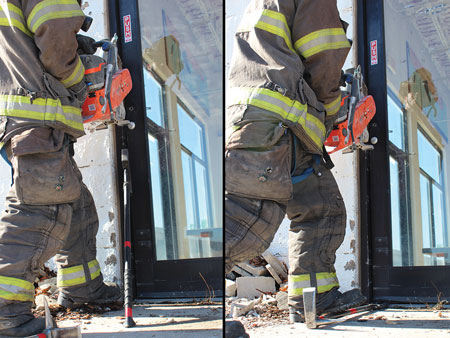 (6) Gapping the reveal when cutting storefront doors reduces surface tension on the disc, improving saw efficiency.