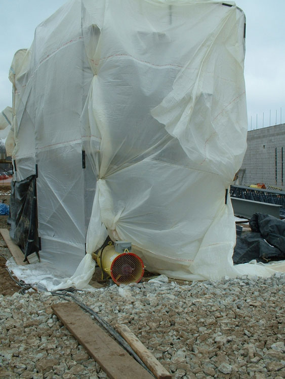 Torpedo heater for construction sites