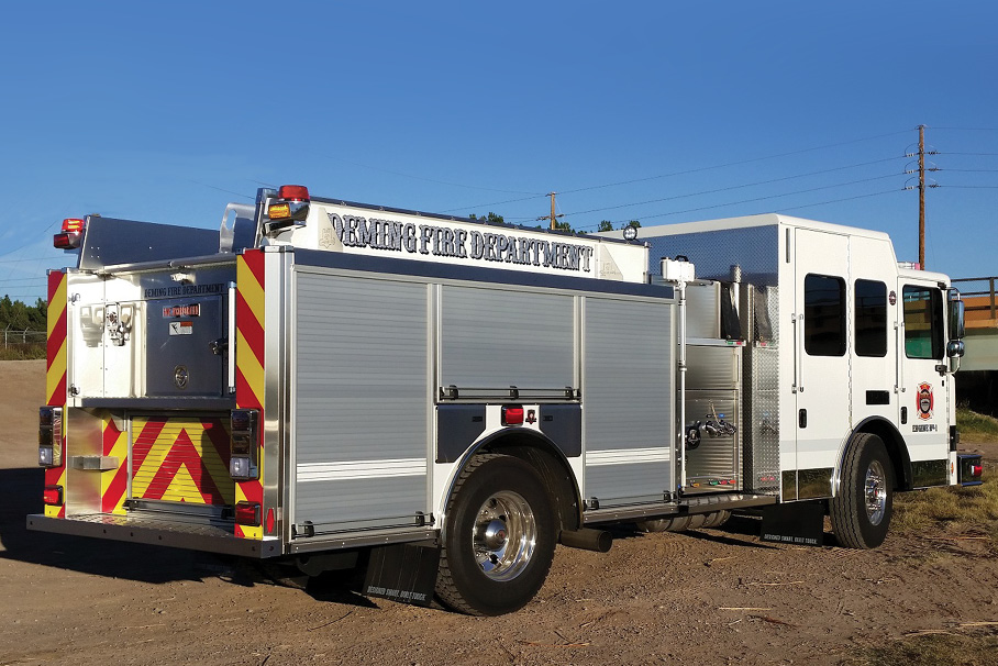 The City of Deming (NM) Fire Department designed this HME pumper to fight structure and vehicle fires and respond to service calls within city limits, says Chief Raul Mercado. 