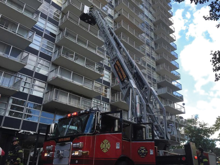 Raising the aerial during a routine call will help the crew become proficient with a quick and efficient aerial apparatus placement. This aerial “preplan” will also help the crew become familiar with its limitations and proper placement to obtain an optimal scrub area.