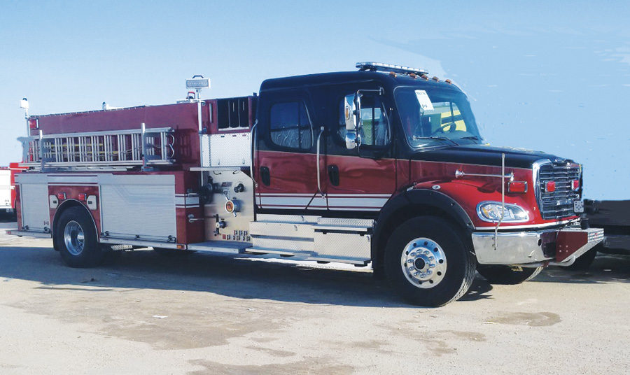 The Whitehorse (Yukon, Canada) Fire Department uses this FORT GARRY FIRE TRUCKS Crusader pumper/tanker as a first-out unit for structure and wildland fires outside of the department’s hydranted areas, says Firefighter Oliver Halickman. 