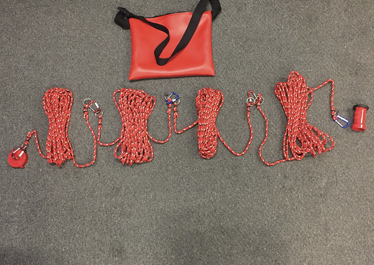 The high-rise hose training kit. (Photos by author.) 