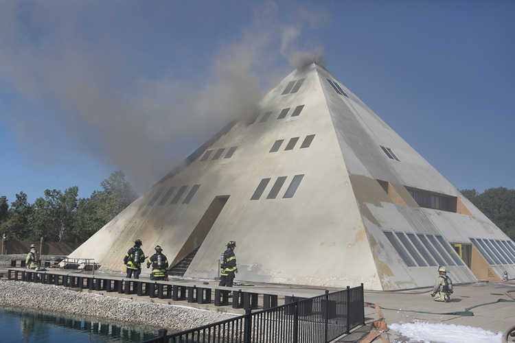 (1) The Pyramid on arrival. (Photos by Tim Olk.) 