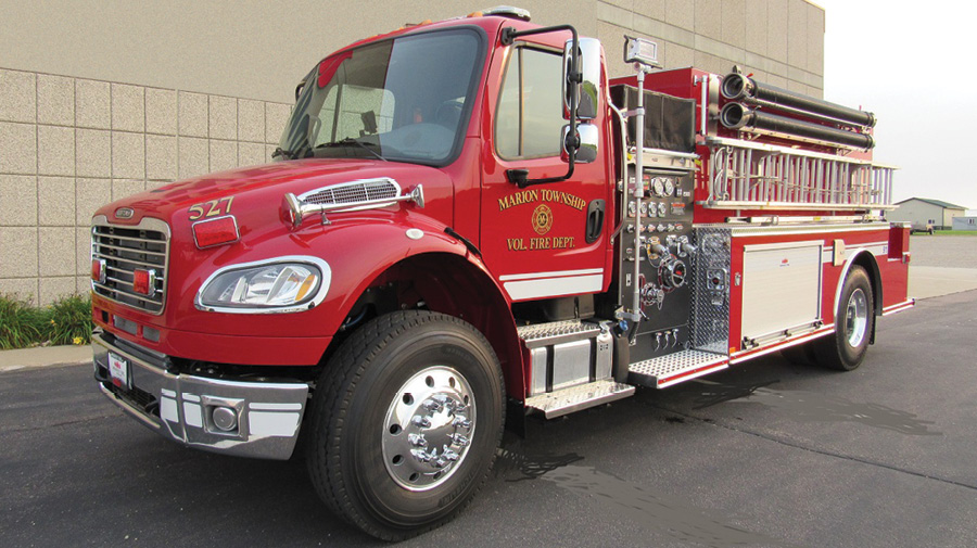 The Marion Township Fire Department, Greensburg, Indiana, protects a rural, nonhydranted area. 