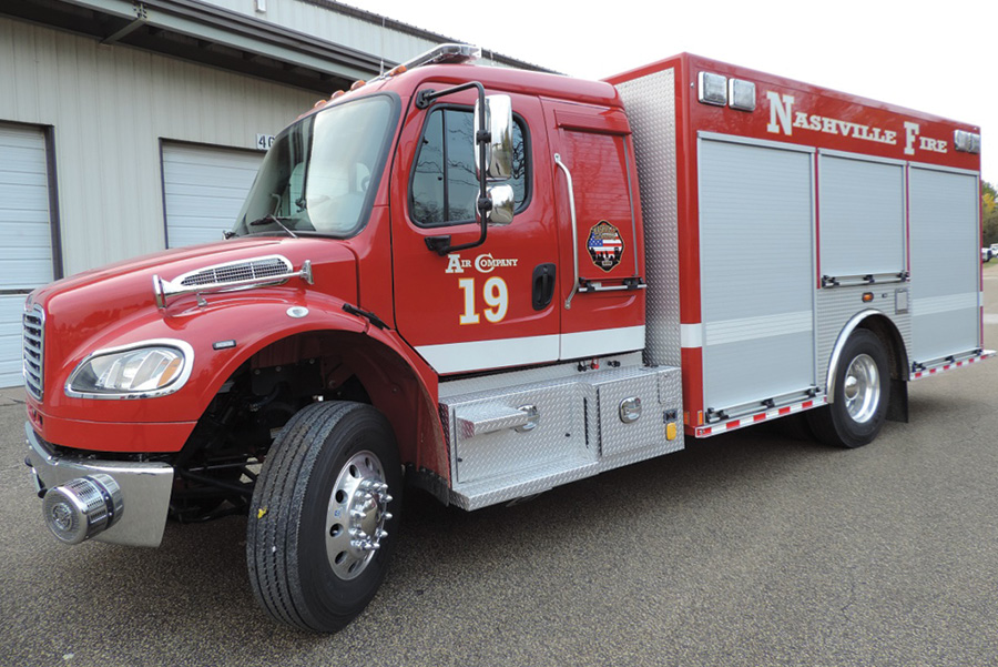 The Nashville (TN) Fire Department uses this MARION BODY WORKS air unit to provide support services at fires and other emergency incidents, according to Public Information Officer Joseph Pleasant. 