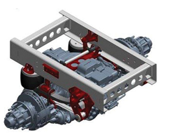 Reyco Granning’s 240AR-EV drive axle air suspension for the commercial electric vehicle market is a new member of its WorkMaster™ product family and a variant of the successful Model 240AR.