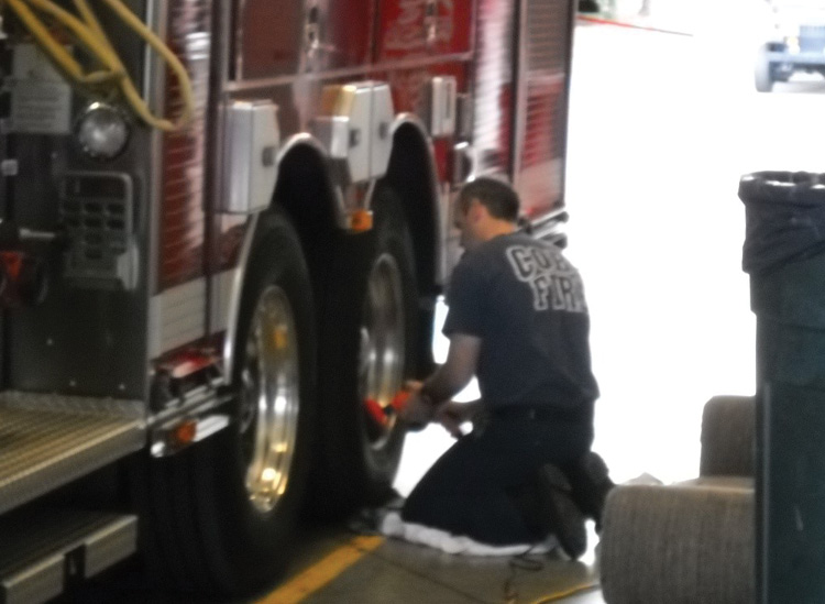 Anyone can lead. This firefighter won’t be out here by himself for very long. 