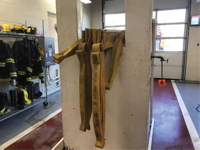 A basic window bailout prop was converted into a window impalement scenario using basic pipe fittings that can be purchased at most hardware stores. 