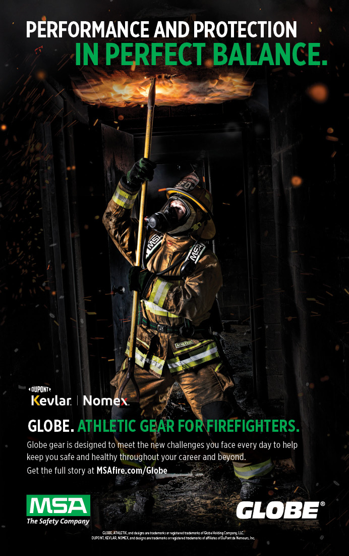 MSA’s Globe ATHLETIX™ turnout gear deploys new material technology with unique stretch fabrics to provide a body-contoured fit that is lighter weight with less bulk and an unprecedented range of motion. It’s like nothing you’ve ever experienced.
