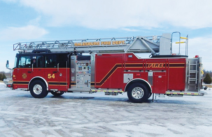 The Galesburg (IL) Fire Department operates this ALEXIS quint.