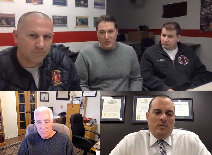 P.J. Norwood, Justin McCarthy, Frank Ricci, Bobby Halton, and Josh Lee