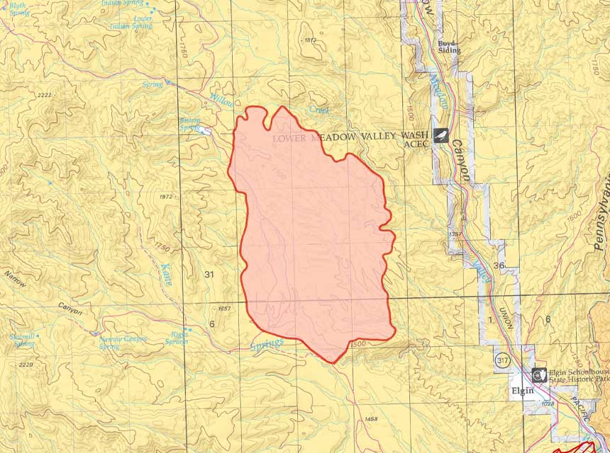 Bishop Fire Map