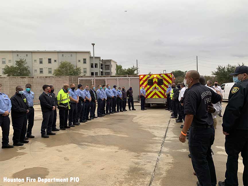 Houston Firefighters honoring fallen arson investigator Leumel Bruce with â€œWall of Honorâ€