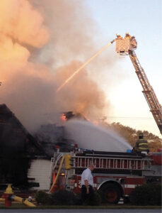 Firefighters at scene of Moyock fire