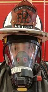 SCBA markings and helmet shield with ID