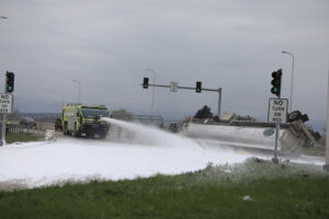 ARFF truck with foam