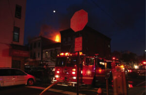 Fire truck on a street