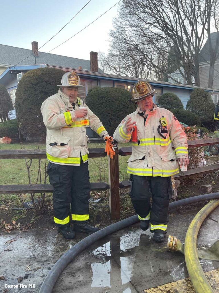 Chief officers at major Boston fire