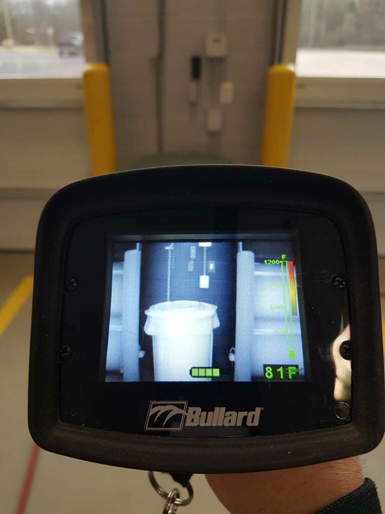 Standard orientation for thermal imager