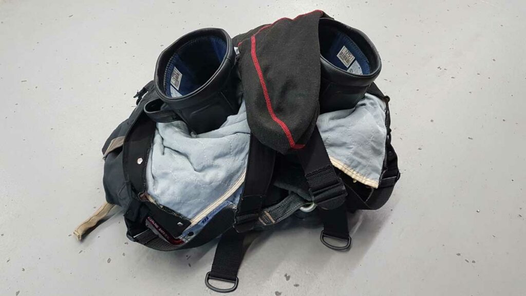 Firefighter PPE in a state of readiness