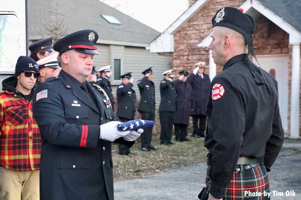 Lincolnshire Riverwoods Fire Protection District presentation of flag