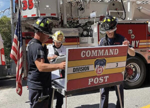 Fire chief's driver command post