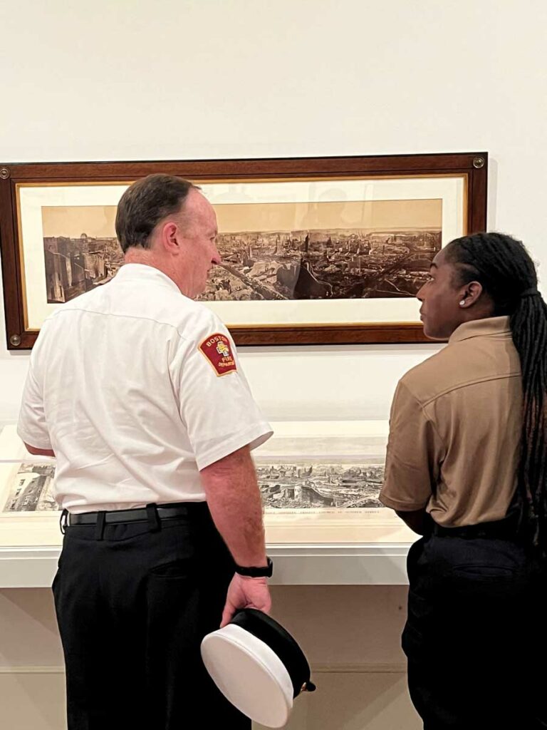 Boston fire commish and cadet