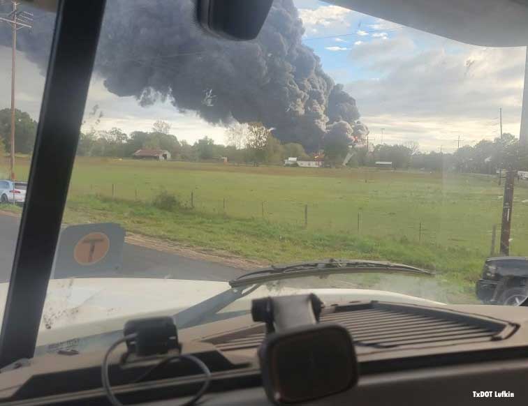 Fire at TX Chemical Plant - Industrial Fire