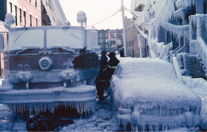 Ice and frost on apparatus