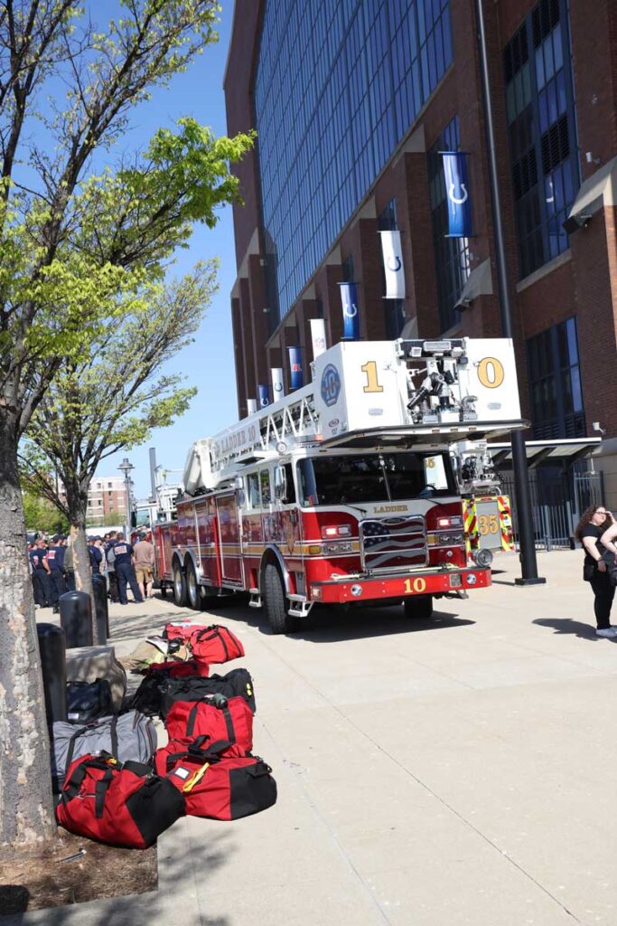 Tower ladder at FDIC 2024