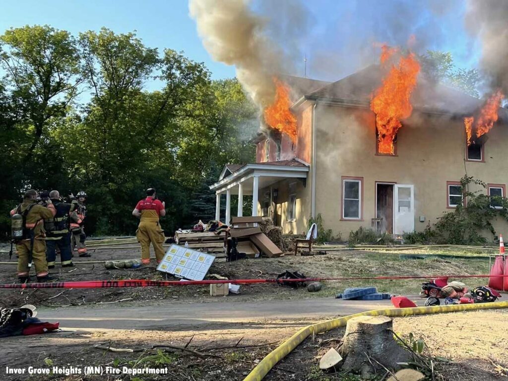 Inver Grove Heights firefighters undertake live-fire training