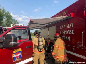 Syracuse New York hazmat call hydrogen