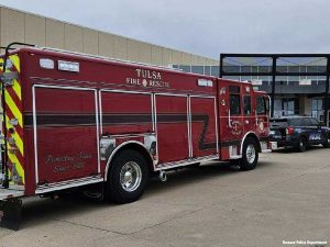 Tulsa hazmat unit at Owasso high school