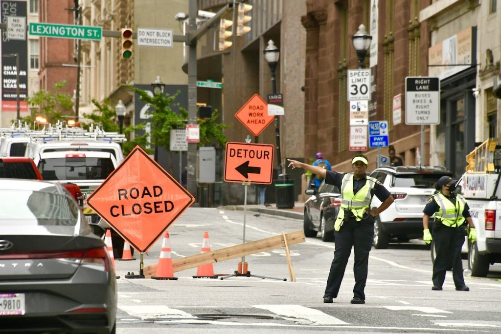 Underground fire Baltimore