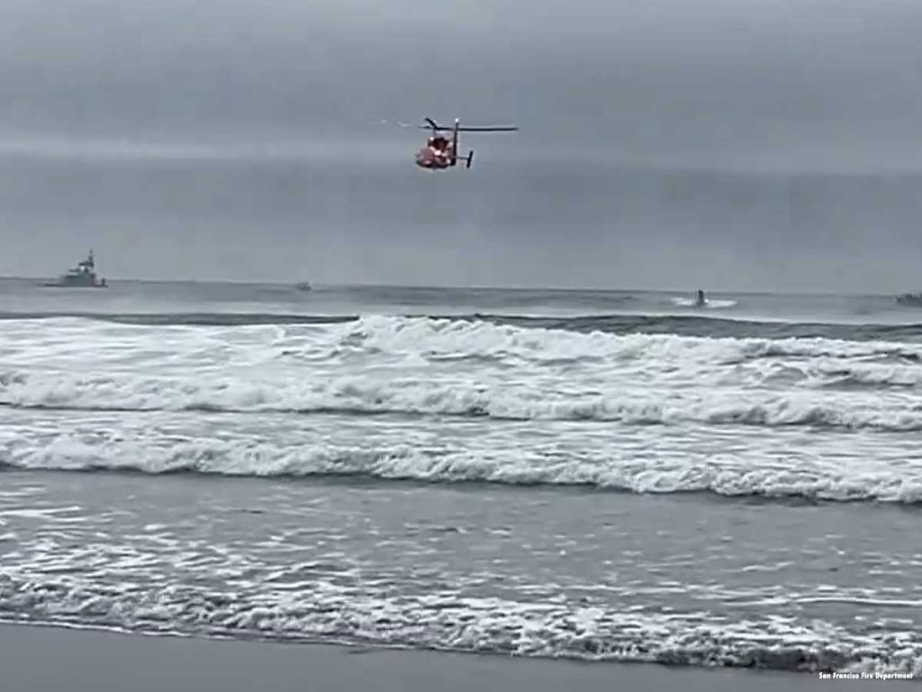 San Francisco ocean beach rescue