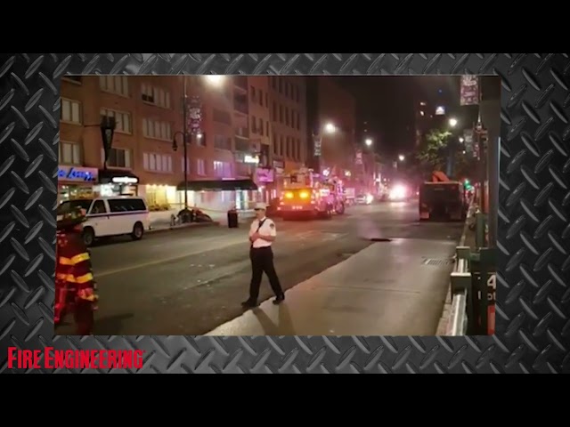 FDNY firefighters on the street