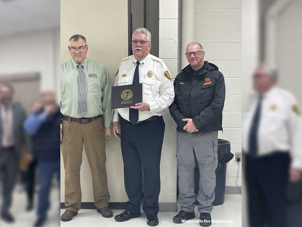 Retiring Waynesville Fire Chief Joey Webb